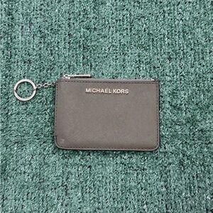 Michael Kors Green Card Holder with Keychain